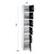 Adiroffice 72" H x 12" W 6-Compartment Steel Storage Locker ADI629-206-BLK - alternate 5